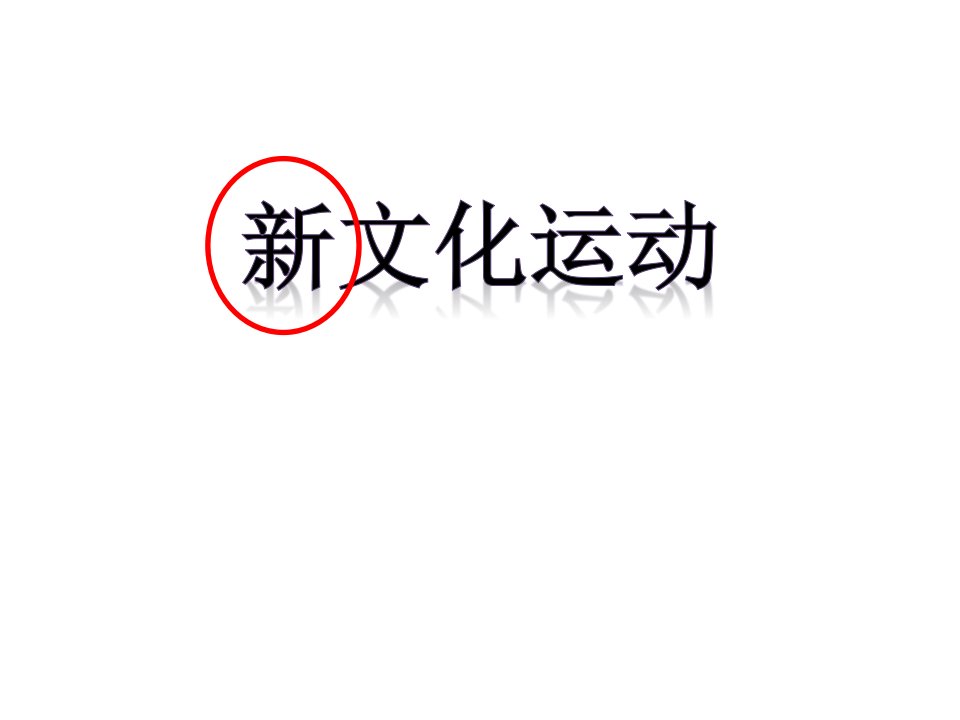 人教版历史与社会九年级上册第四课第一课时新文化运动课件