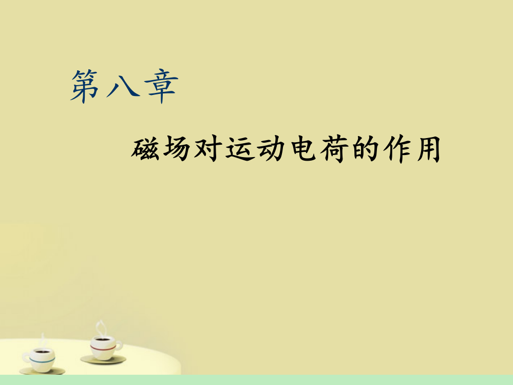 福建省高中物理第一轮总复习-第8章第3课时-磁场对运动电荷的作用鲁科版-新课标PPT课件