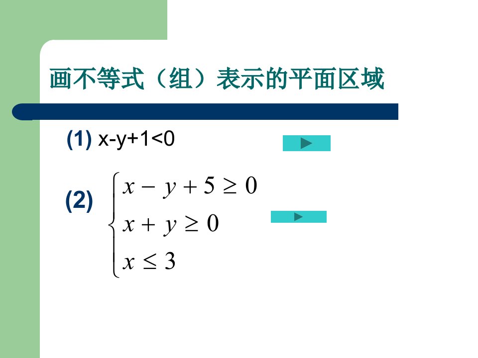 不等式复习