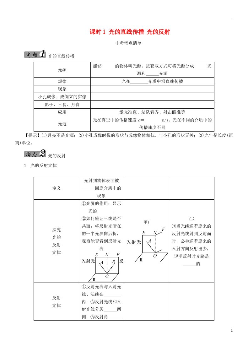 中考命题研究河北省中考物理