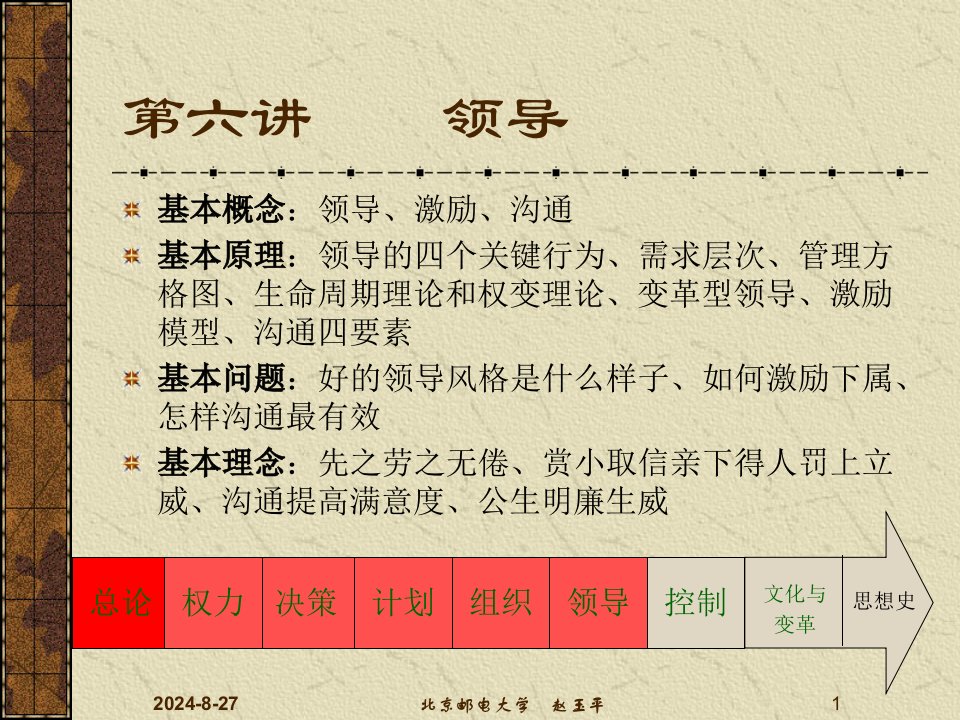 管理学讲义6领导风格ppt课件