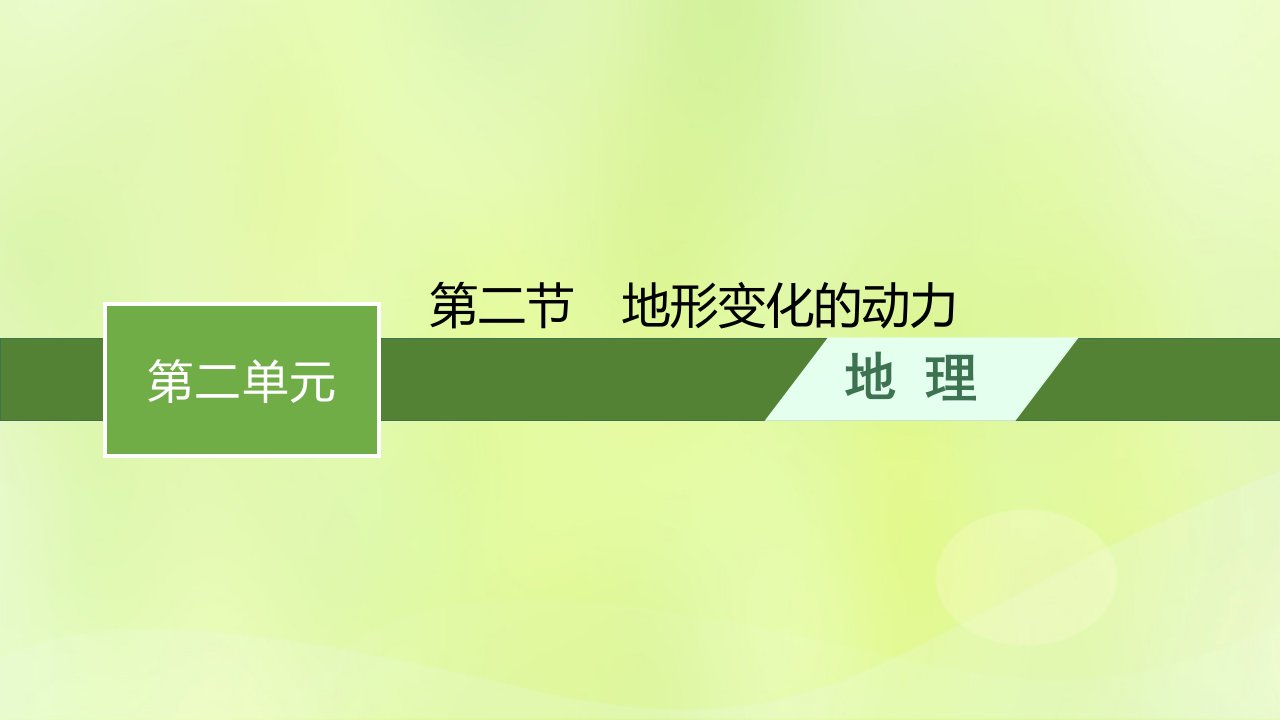 2022_2023学年新教材高中地理第二单元地形变化的原因第二节地形变化的动力课件鲁教版选择性必修1