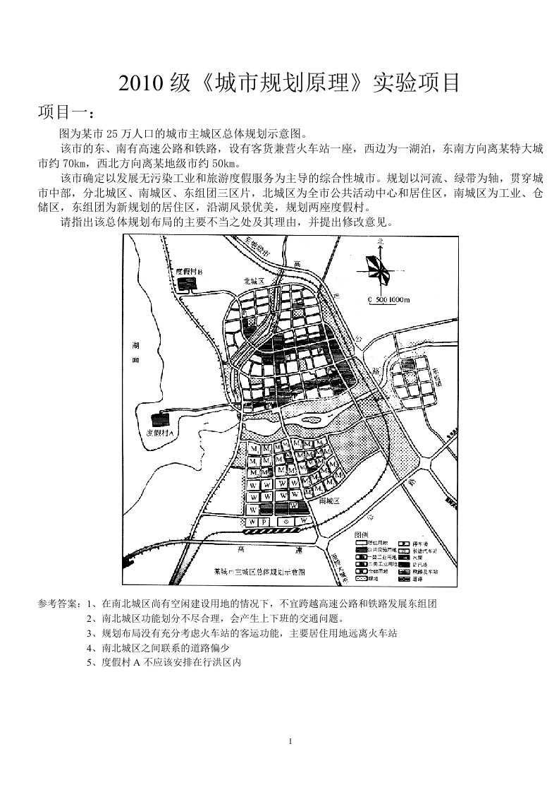 2012级城市规划原理实验项目