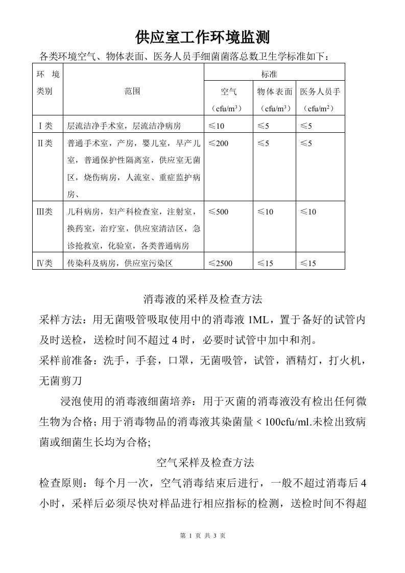 细菌培养采样方法