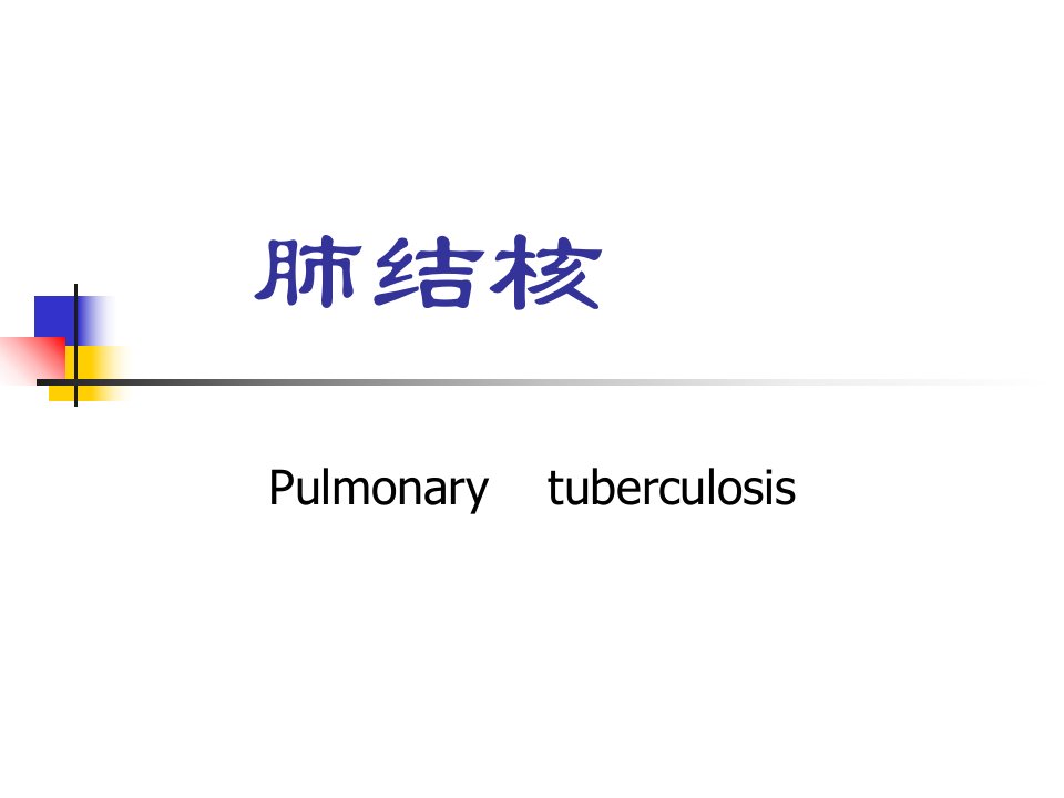 肺结核较好课件