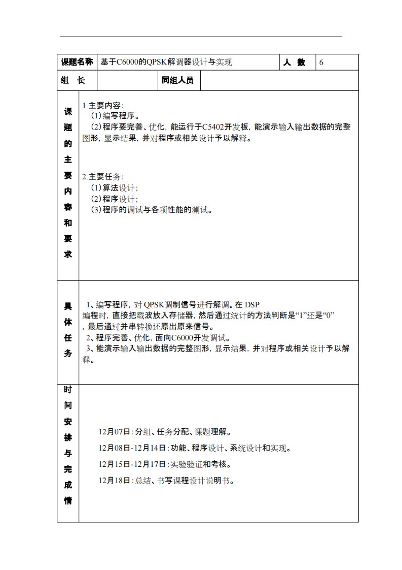 基于C6000的QPSK解调器设计与实现