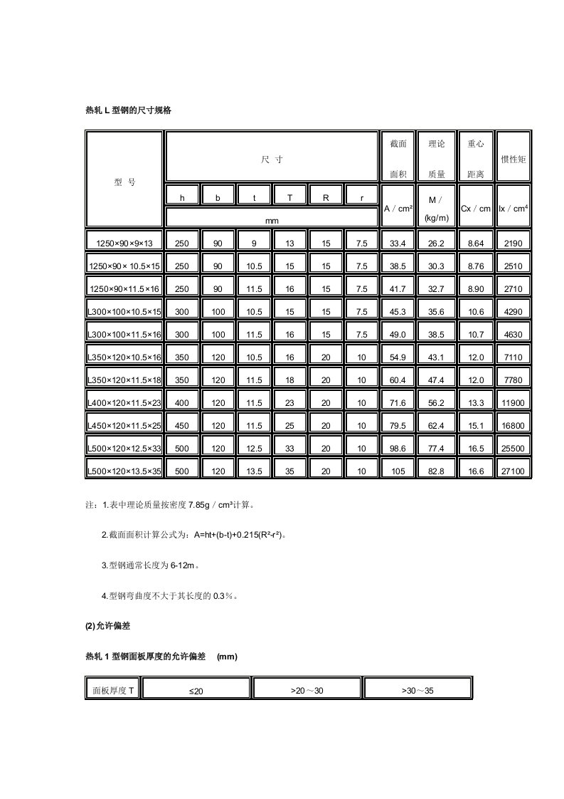 L型钢