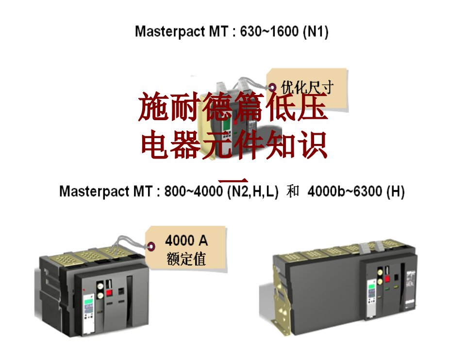 施耐德篇低压电器元件知识一-PPT课件