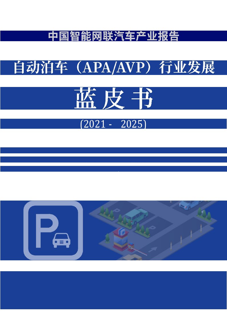 自动泊车（apa-avp）行业发展蓝皮书