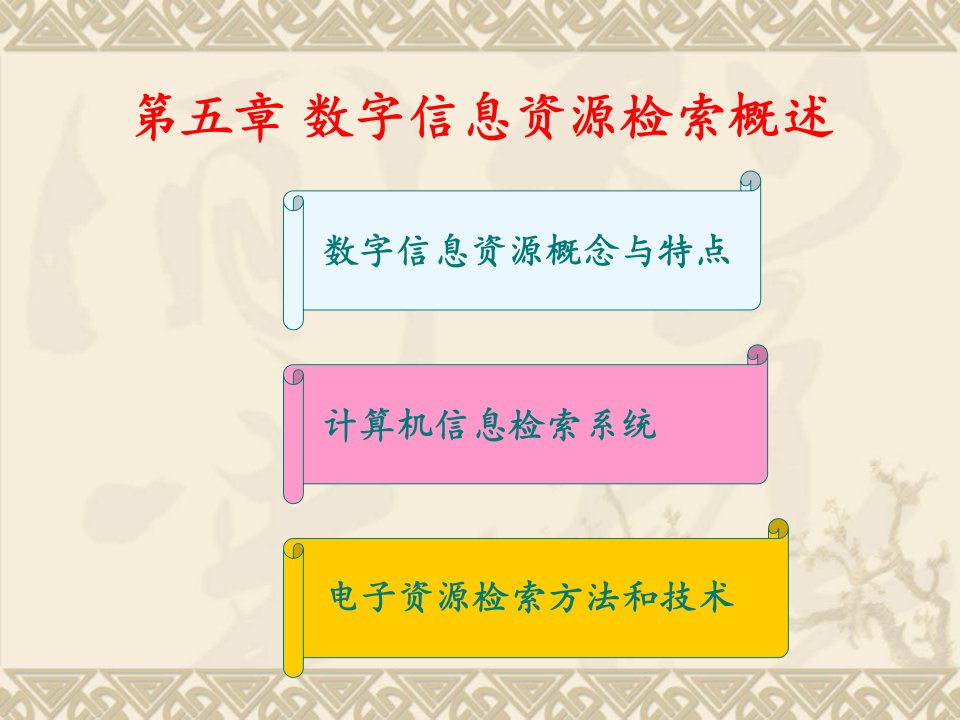 数字信息资源检索概述ppt课件