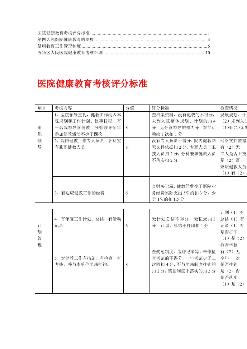 医院健康教育管理制度(3)