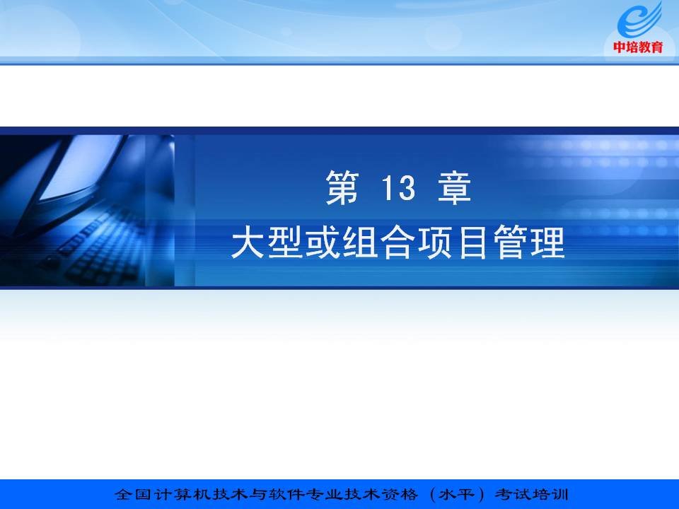 信息系统项目管理教程配套讲义13章大型或组合项目