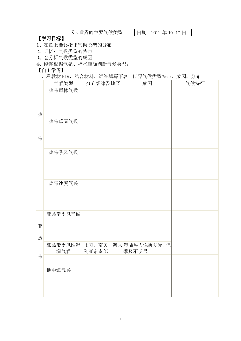 气候类型