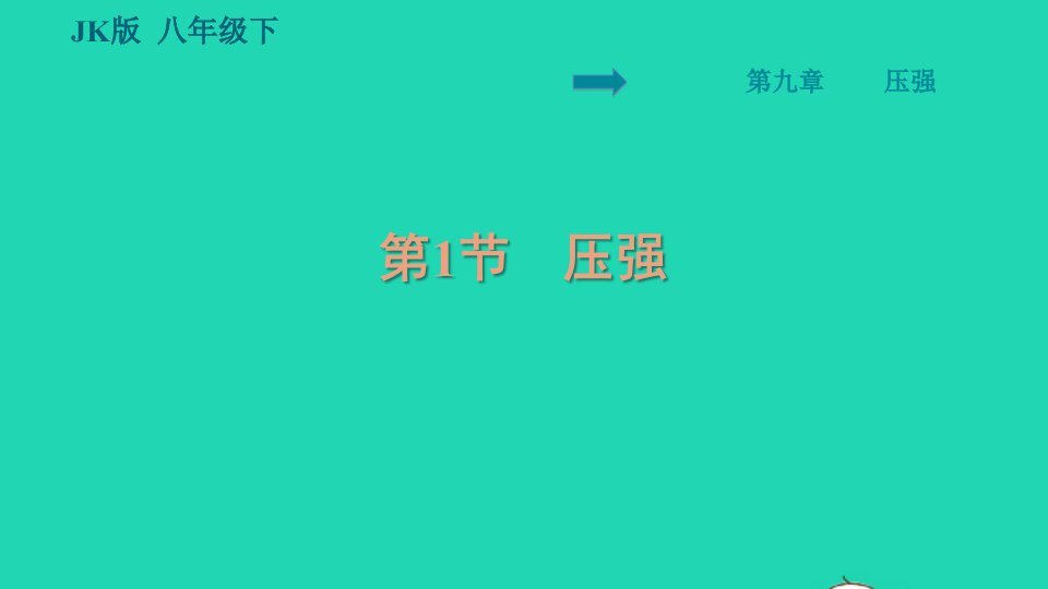 2022八年级物理下册第九章压强9.1压强习题课件新版教科版