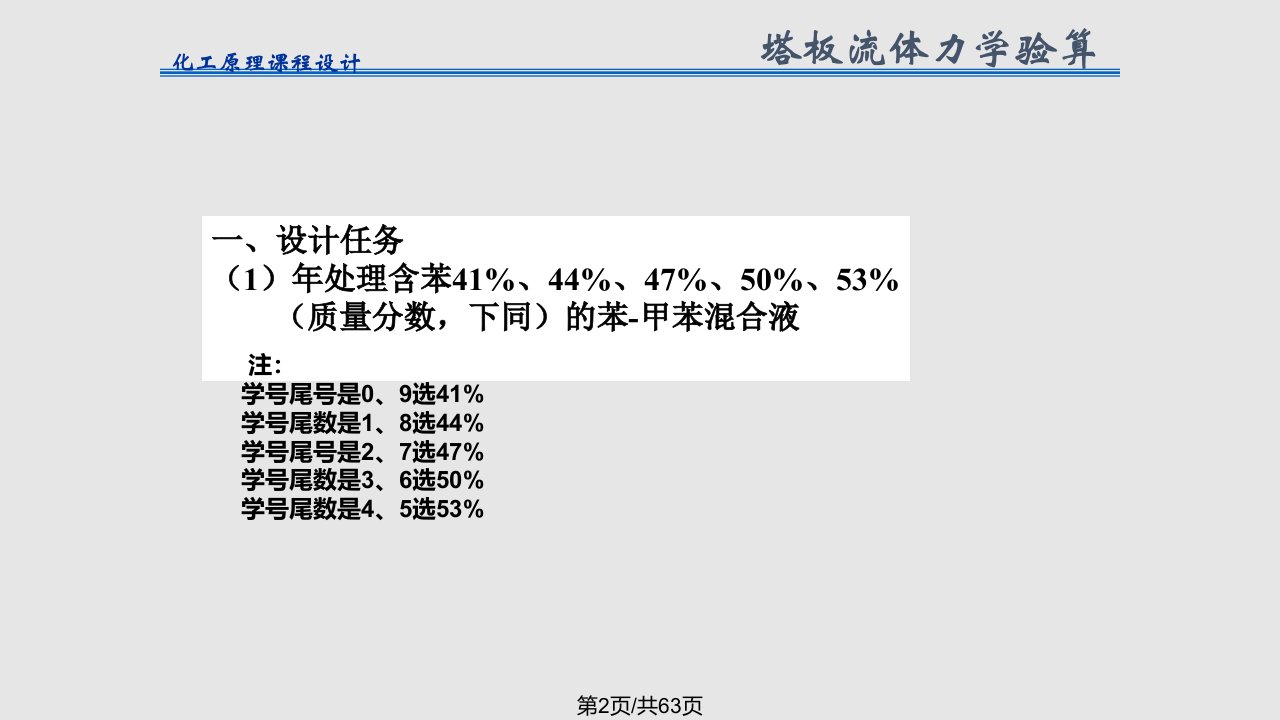 板式精馏塔设计讲义