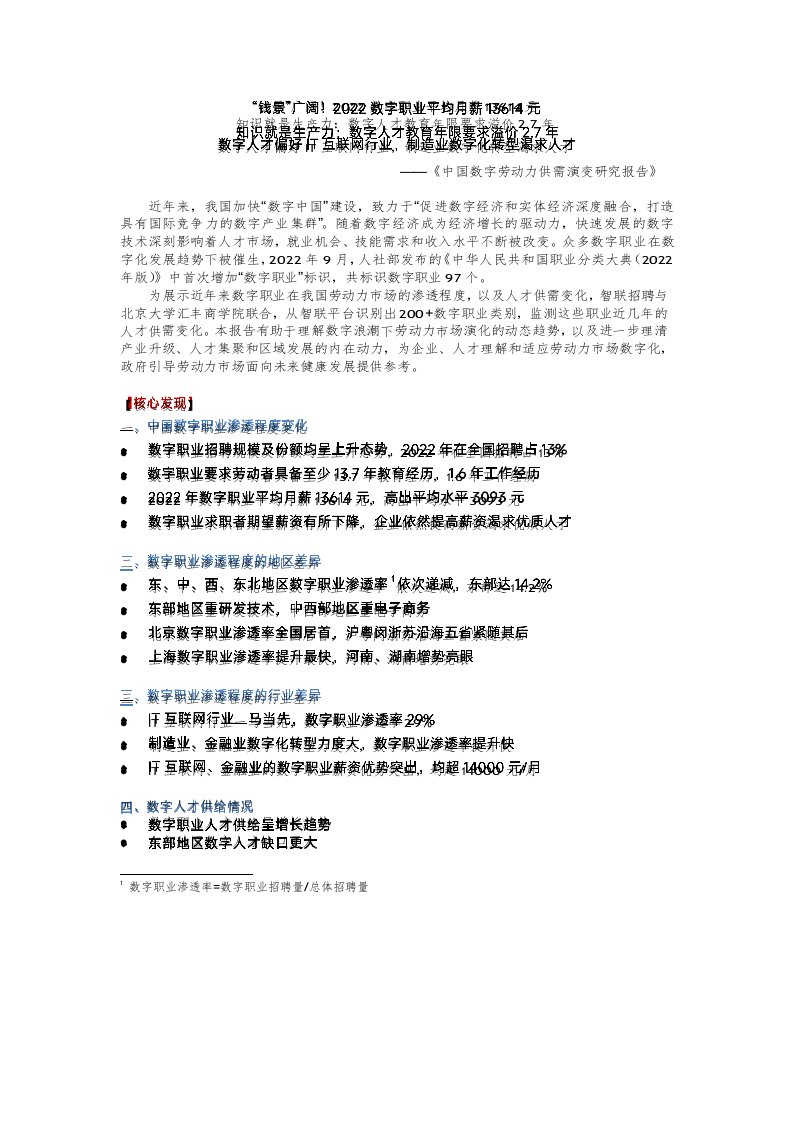 中国数字劳动力供需演变研究报告