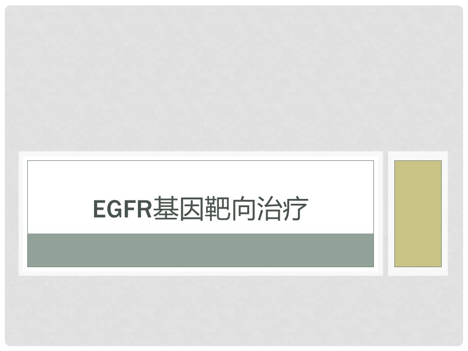 EGFR基因靶向治疗ppt课件