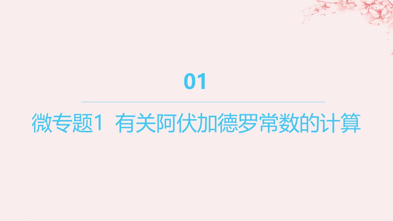 江苏专用2023_2024学年新教材高中化学专题2研究物质的基本方法微专题1有关阿伏加德罗常数的计算课件苏教版必修第一册