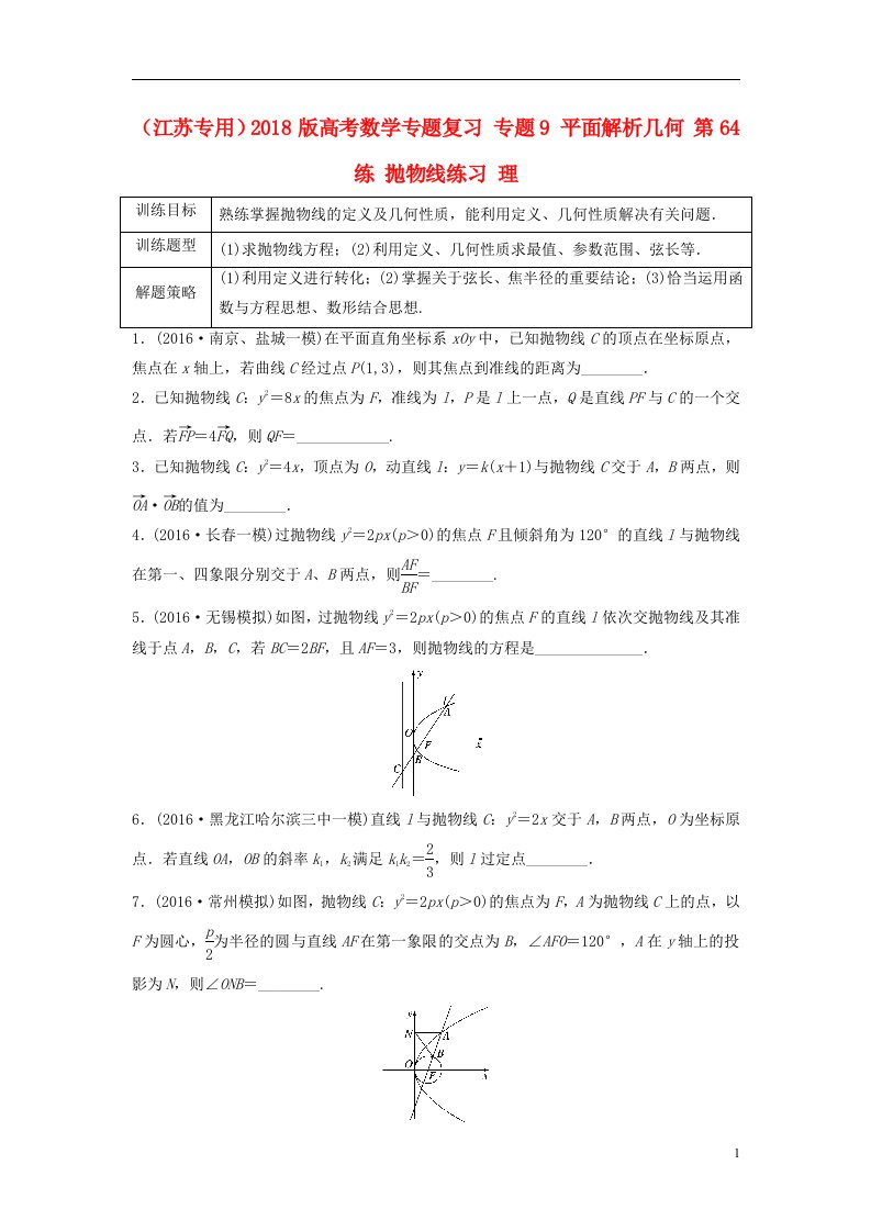 高考数学专题复习