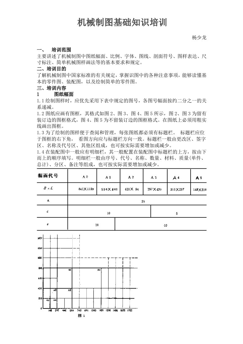 机械制图基础知识材料