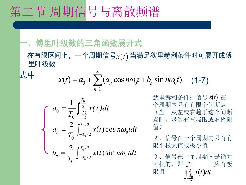 周期信号与离散频谱