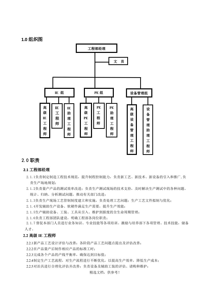 9.工程部组织架构图