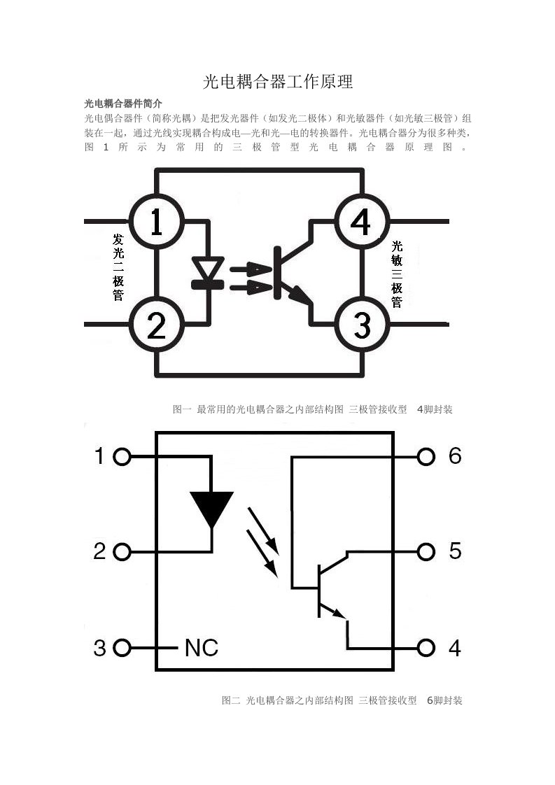 光电耦合器工作原理