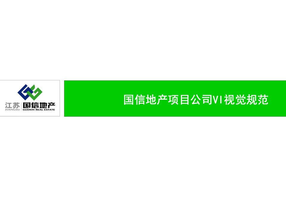 国信地产项目公司VI视觉规范