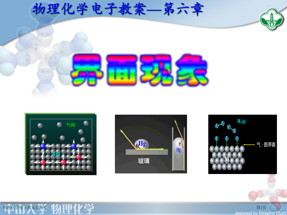 物理化学电子教案第六章专家讲座