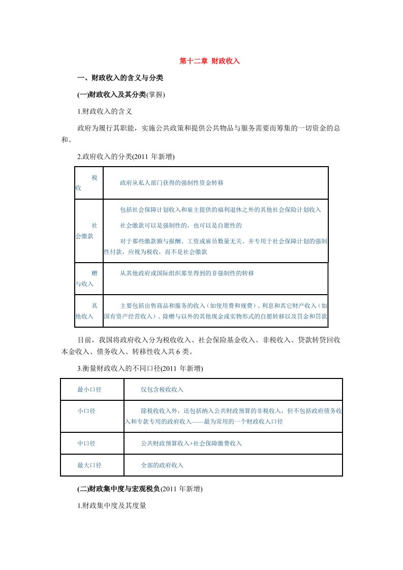 中级经济师-经济基础讲义第十二章