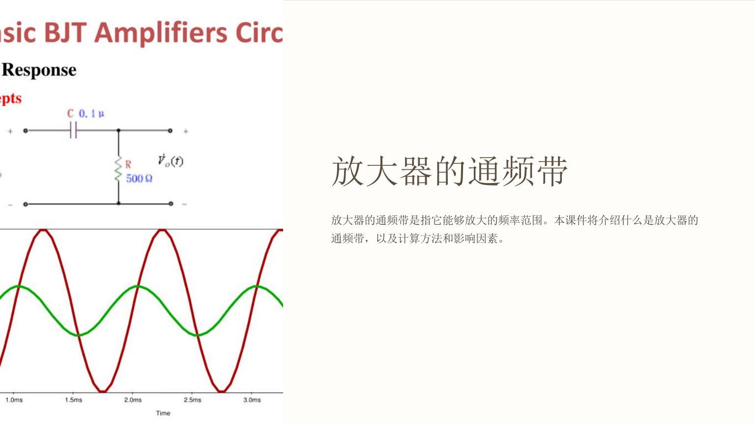 《放大器的通频带》课件