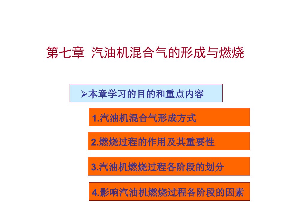 《汽油机的燃烧过程》PPT课件