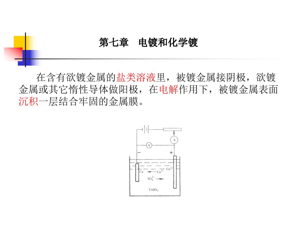 《表面工程学（第2版）》第7章电镀和化学镀