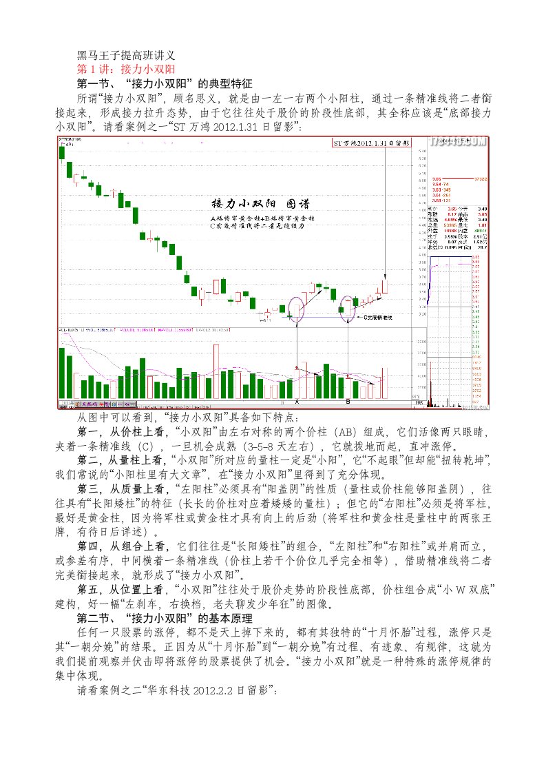 黑马王子伏击涨停十八法全