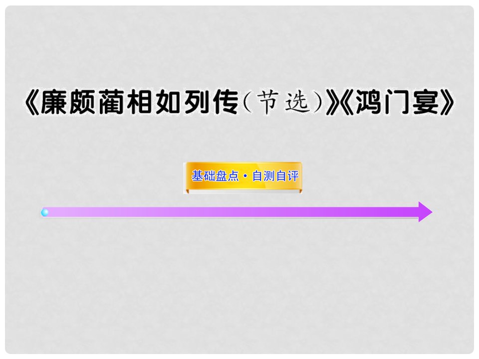 高中语文全程复习方略配套课件