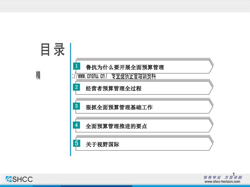 全面预算管理培训讲义ppt79页