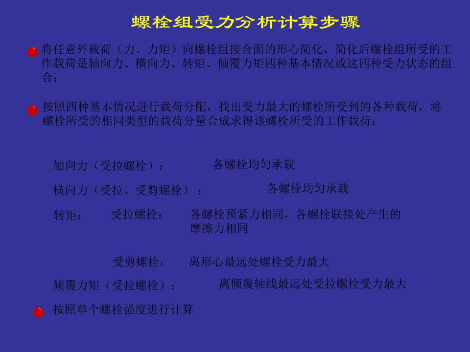 机械设计-螺栓组受力分析计