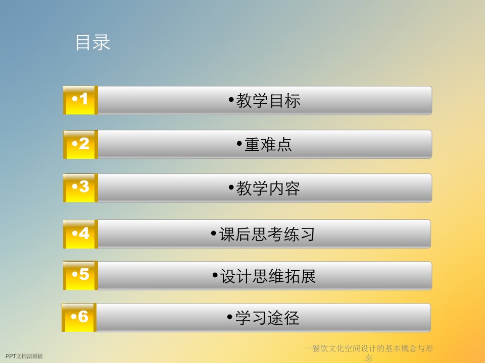 一餐饮文化空间设计的基本概念与形态