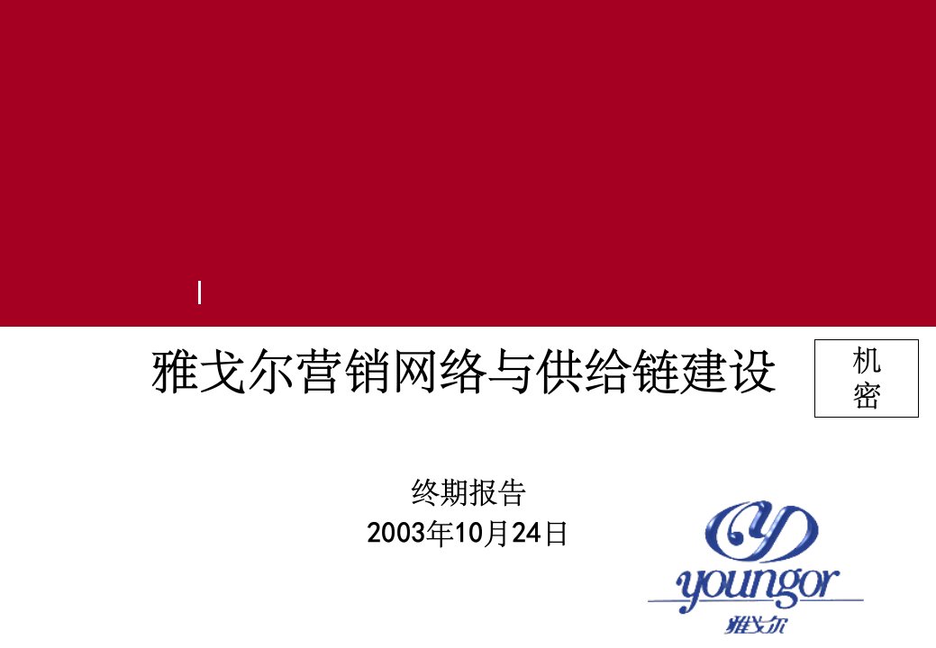 雅戈尔营销网络与供应链建设终期报告