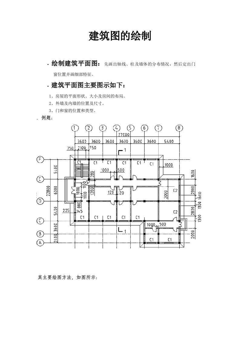 CAD建筑图的绘制