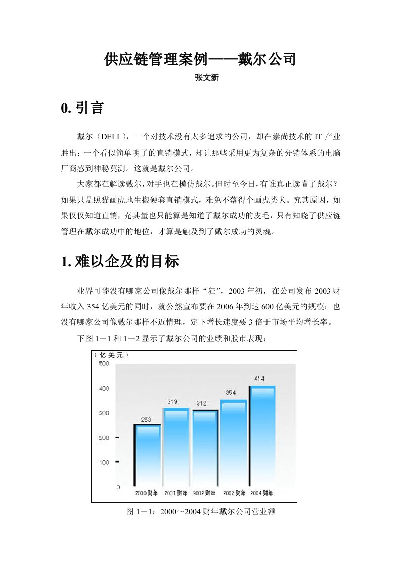 电子商务案例-戴尔供应链管理