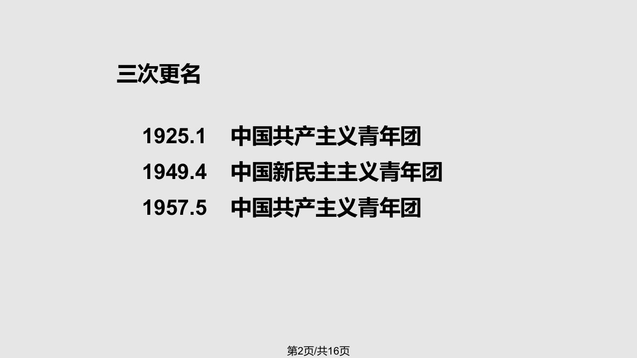 中国共青团发展史