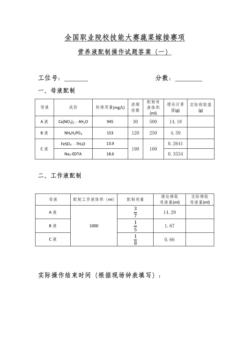 2021年山东省蔬菜嫁接赛项题库