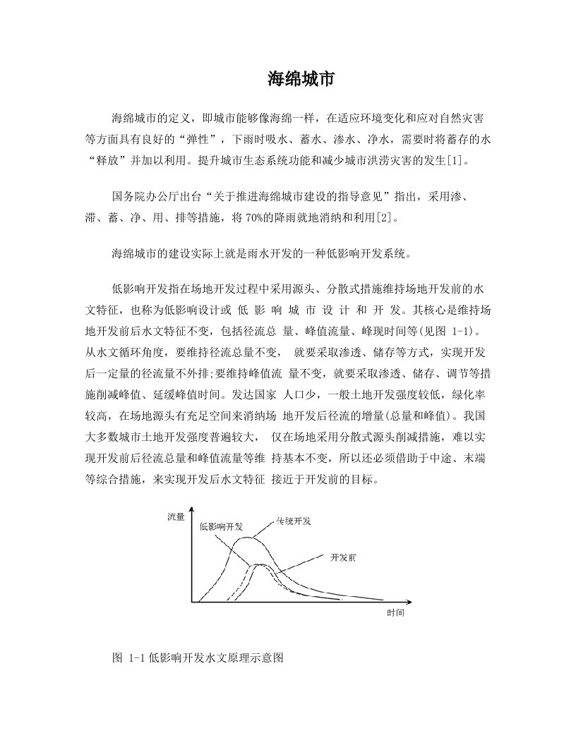 海绵城市低影响开发