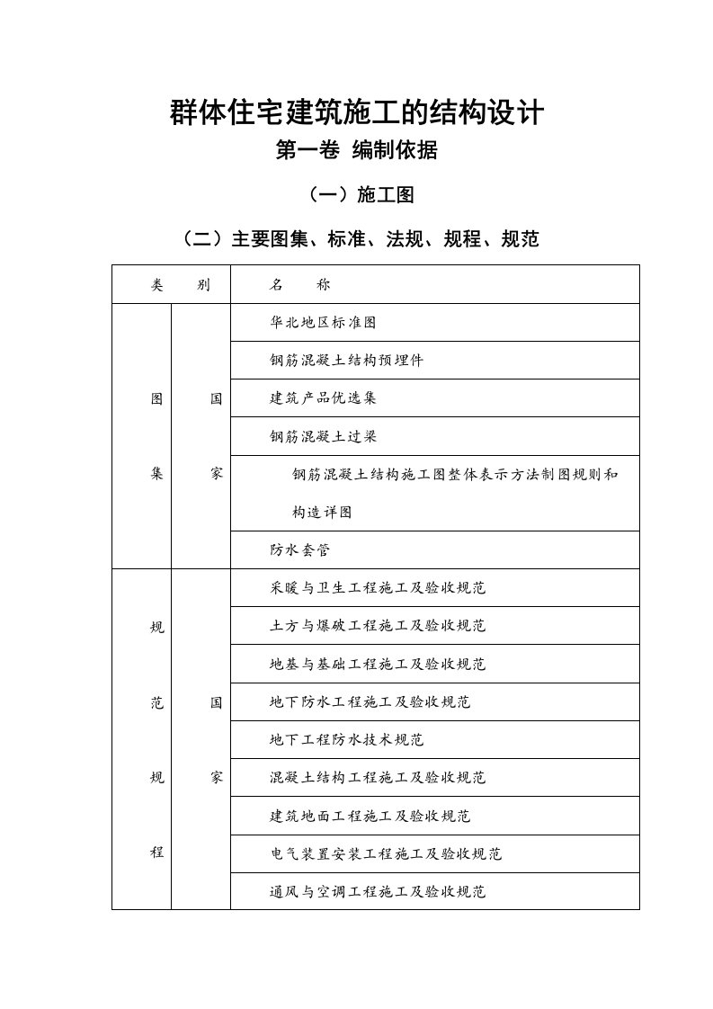 群体住宅建筑施工的结构设计