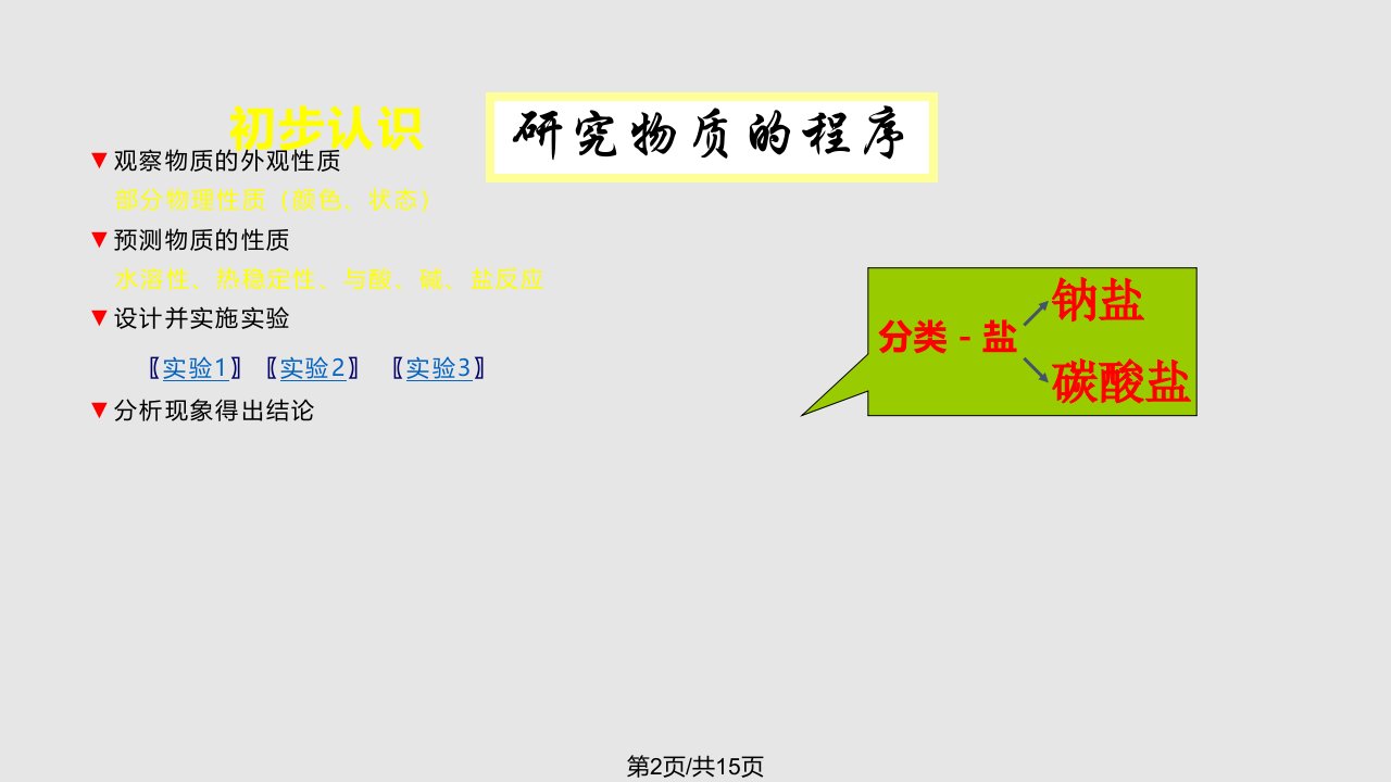 碳酸钠与碳酸氢钠化学性质