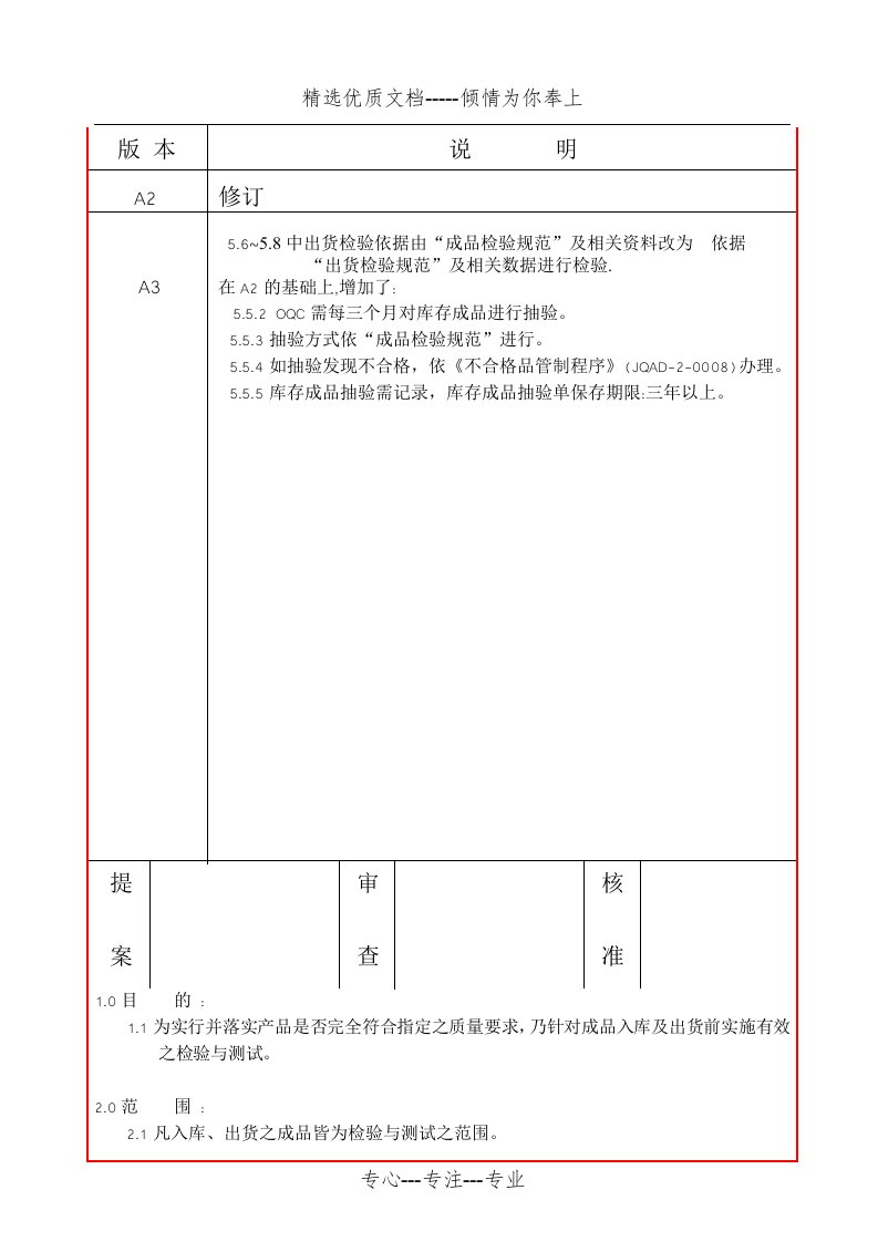 成品入库出货检验程序(共4页)