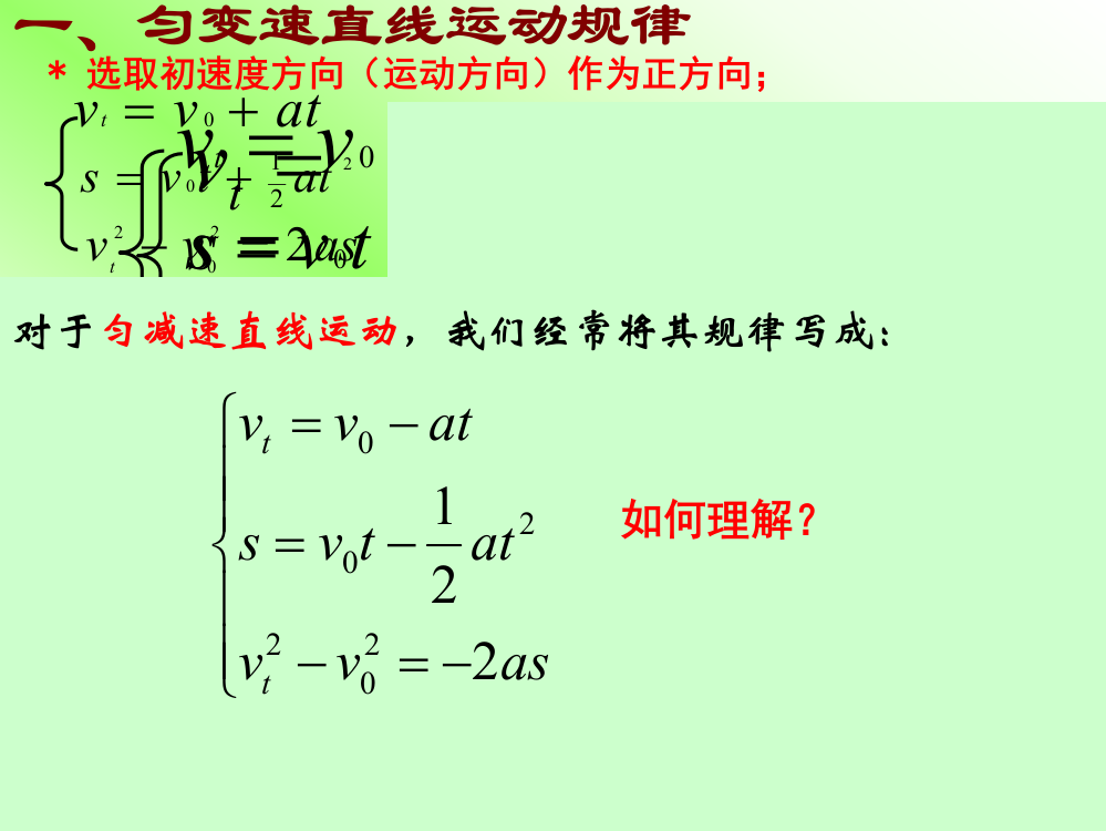 高一物理公式推导