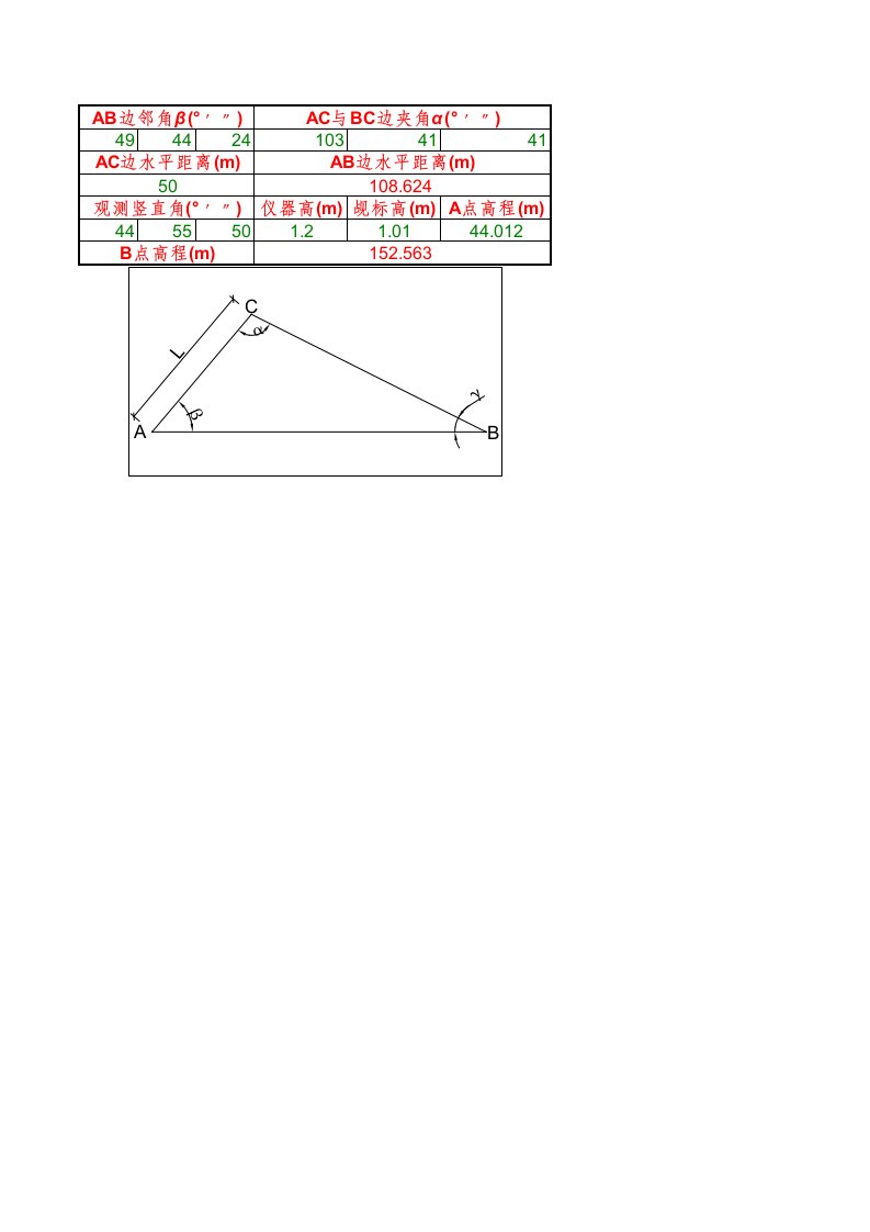 建筑资料-三角高程测量