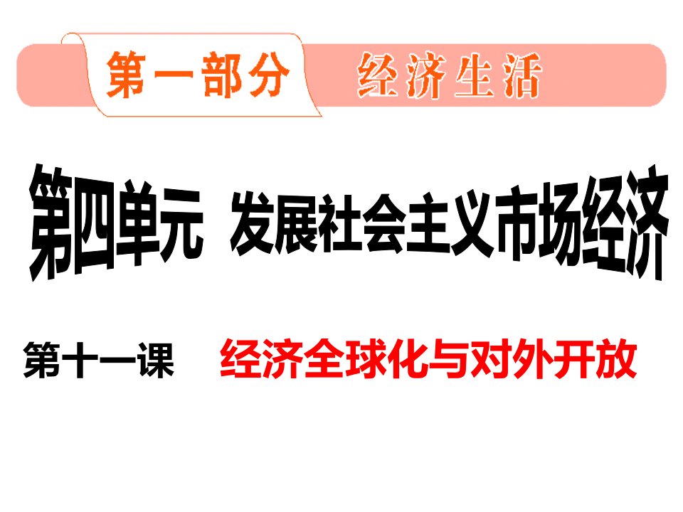 经济全球化与对外开放解析ppt课件